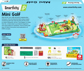 Gift-ready packaging for Smartivity mini golf table top game
