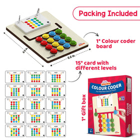 Smartivity Montessori Slide Puzzle patterns guide kids to solve challenges.