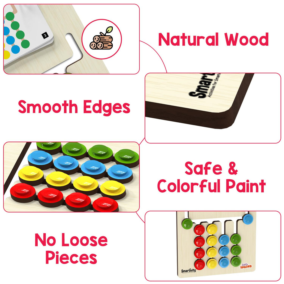 Smartivity Montessori wooden toy emphasizes sustainable, durable play.
