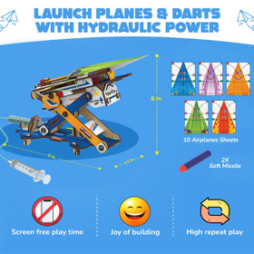 Smartivity paper airplane launch action captures light flight and play