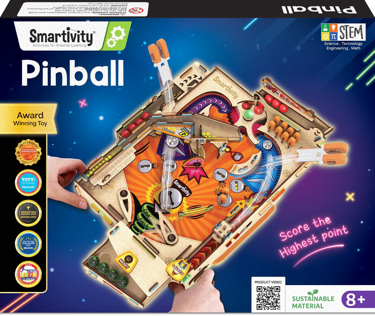 Smartivity Pinball Machine – step-by-step assembly for hands-on learning and creativity.