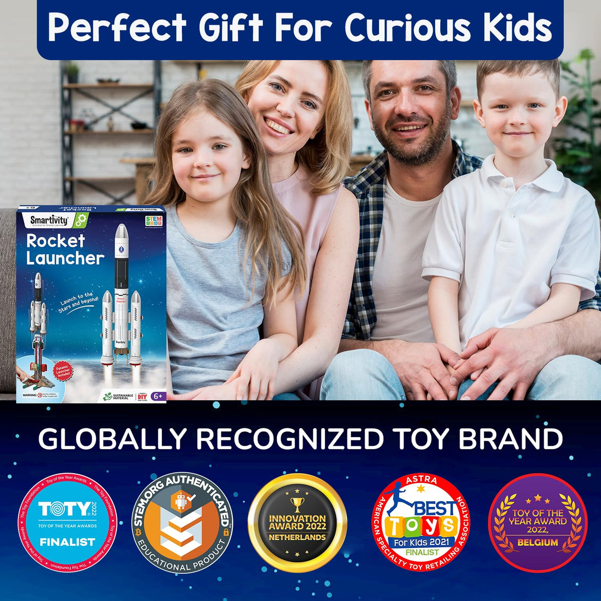 Smartivity Rocket Launcher Kit shown as a birthday gift for curious minds