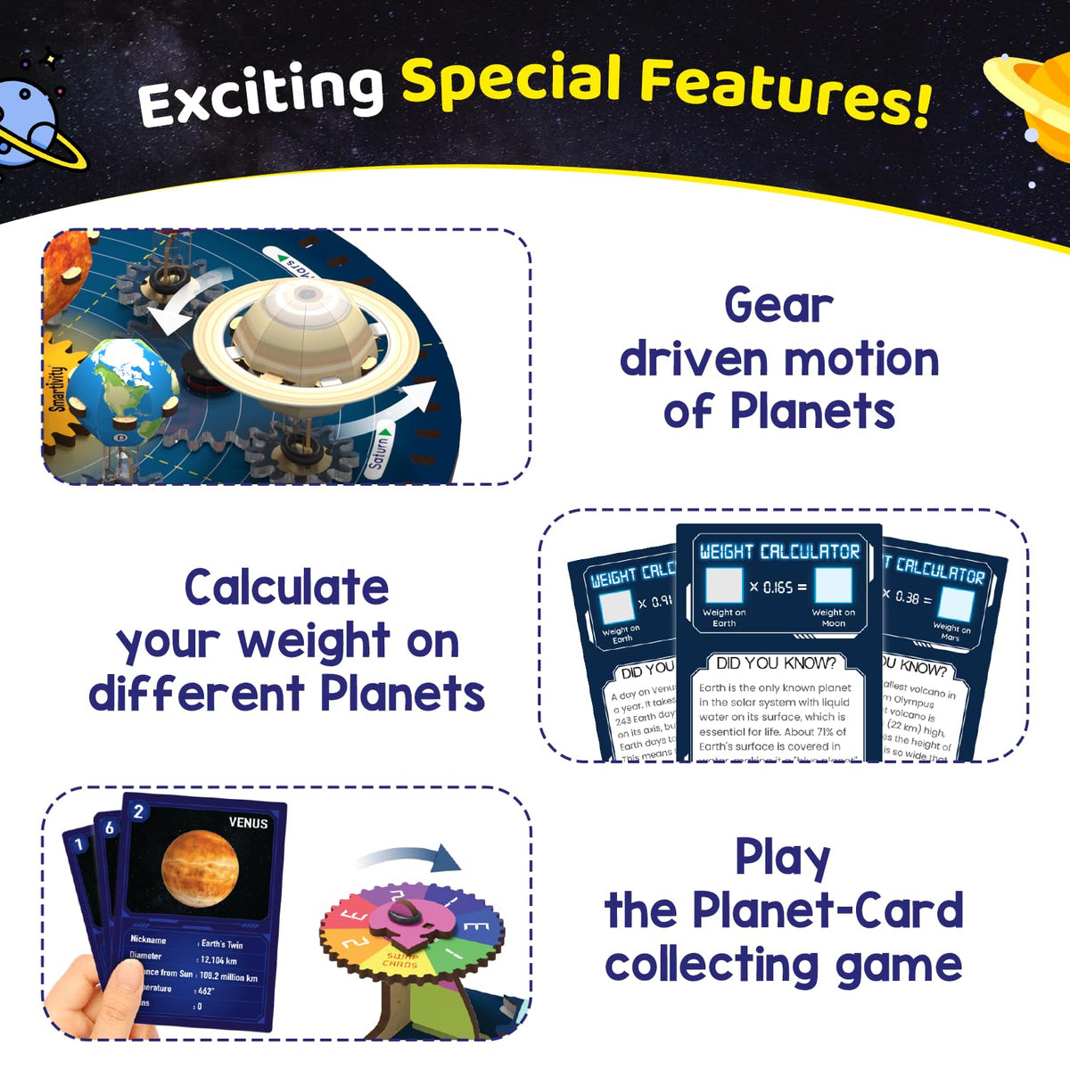 Smartivity Solar System Kit orbit demonstration capturing the wonder of space exploration