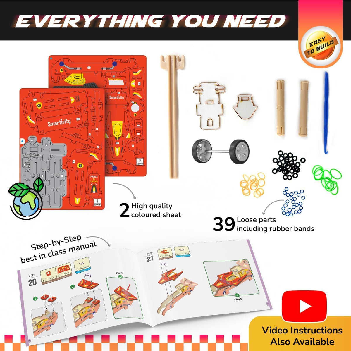 Smartivity Speed Car kids building the DIY kit