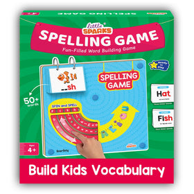 Smartivity spelling game with rotating letter wheels supports early phonics and word building
