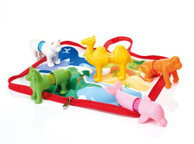 Build lions, penguins, or hybrids with SmartMax magnets.