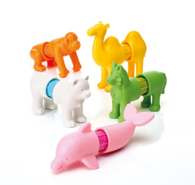 Bright colors and tactile textures spark curiosity during play.