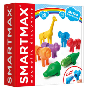 SmartMax My First Safari Animals giraffe build boosts fine motor skills.