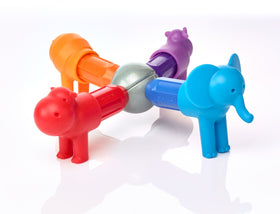 SmartMax My First Safari Animals hippo model supports safe magnetic play.