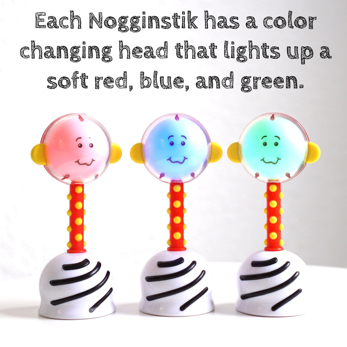 SmartNoggin NogginStik textured grip aids tiny hands in grasping