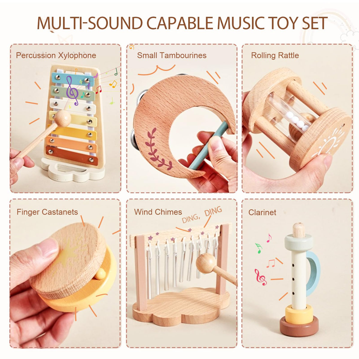Smartwo baby montessori cloud xylophone offers playful tones to boost coordination