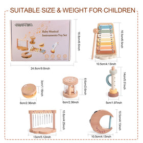 Smartwo baby montessori star rattle fosters early auditory differentiation