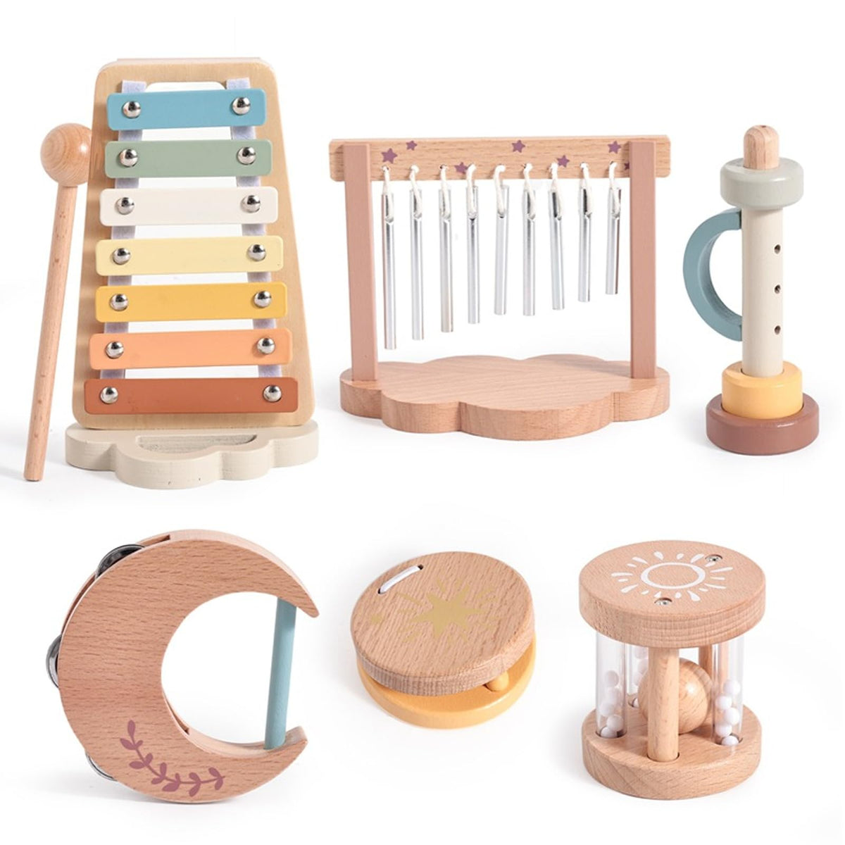 Smartwo baby montessori wind chimes for sensory play and soothing sounds