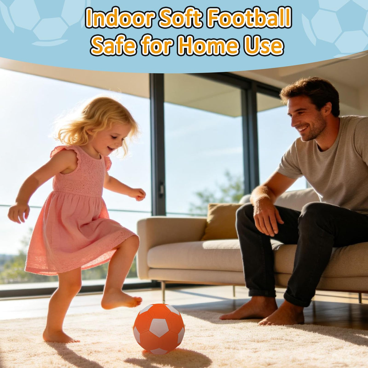 Smartwo Curve Size 4 ball used in indoor play sessions