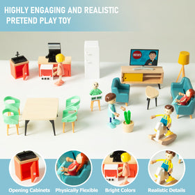 Smartwo dressing table with movable parts for imaginative grooming scenes.