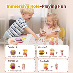 Smartwo wooden beef patty enhances custom burger building during play.