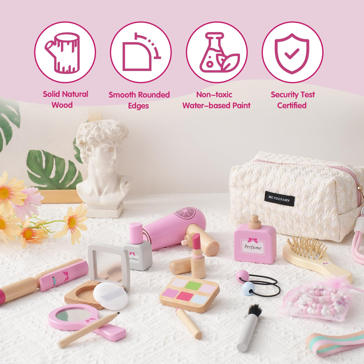 Smartwo curling iron toy promotes pretend beauty routines and fine motor development