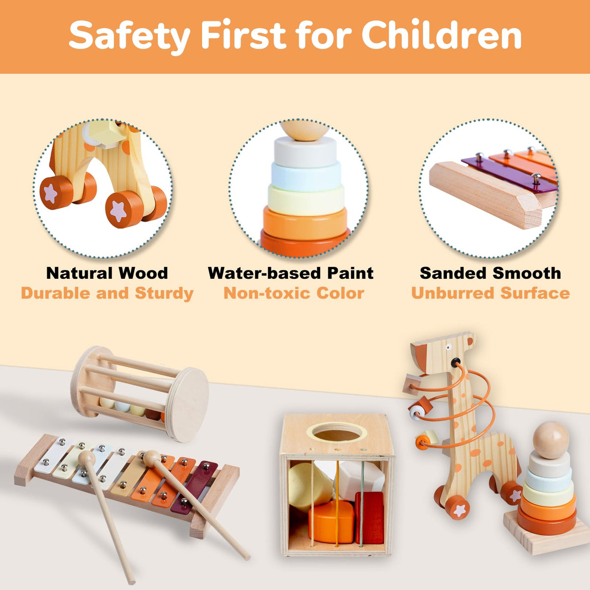Smartwo xylophone with bright keys encourages early rhythm and auditory exploration