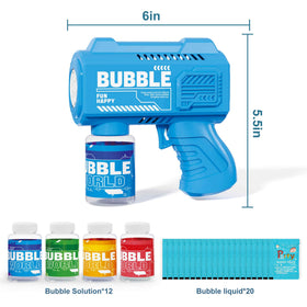 SmartYeen red bubble gun ready for outdoor play and high output