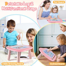 Smasiagon erasable-doodle board close-up shows reusable surface for mess-free fun.