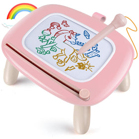 Smasiagon Toddler Doodle Board front view shows vivid colors for creative play.