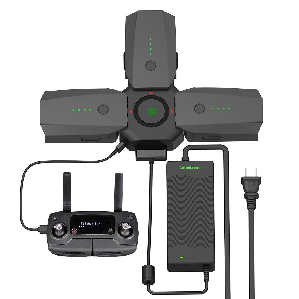 Smatree battery charger for Mavic Pro with 80W rapid charging for quick field power