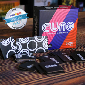 Smidgen Games CUNO evolving board layout encourages new strategies each round.