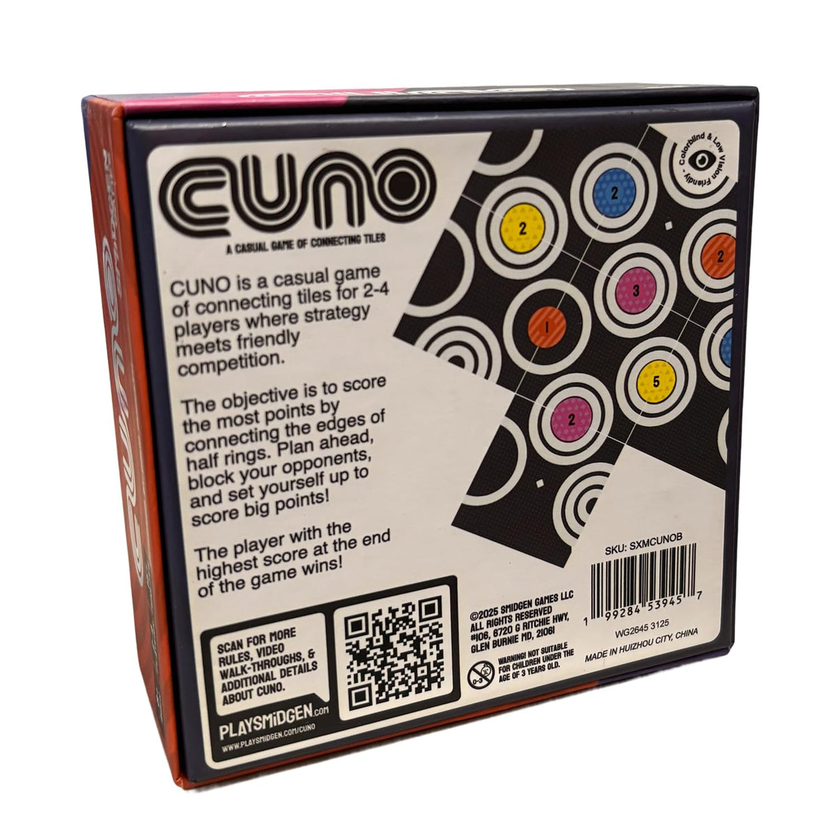 Smidgen Games CUNO quality components withstand frequent play sessions.