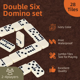 Smilejoy dominoes in compact packaging for neat shelf storage.