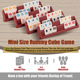 Smilejoy Mini Rummy Cube travel canvas bag keeps components organized.