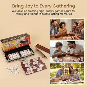 Smilejoy Rummy Cube tile racks organized for quick setup and play