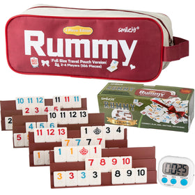 Smilejoy Rummy Cube tiles 106-piece set with bright colors for easy reading