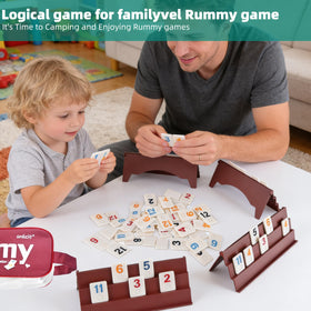 Smilejoy Rummy Cube 214 tiles with jokers enable versatile play.