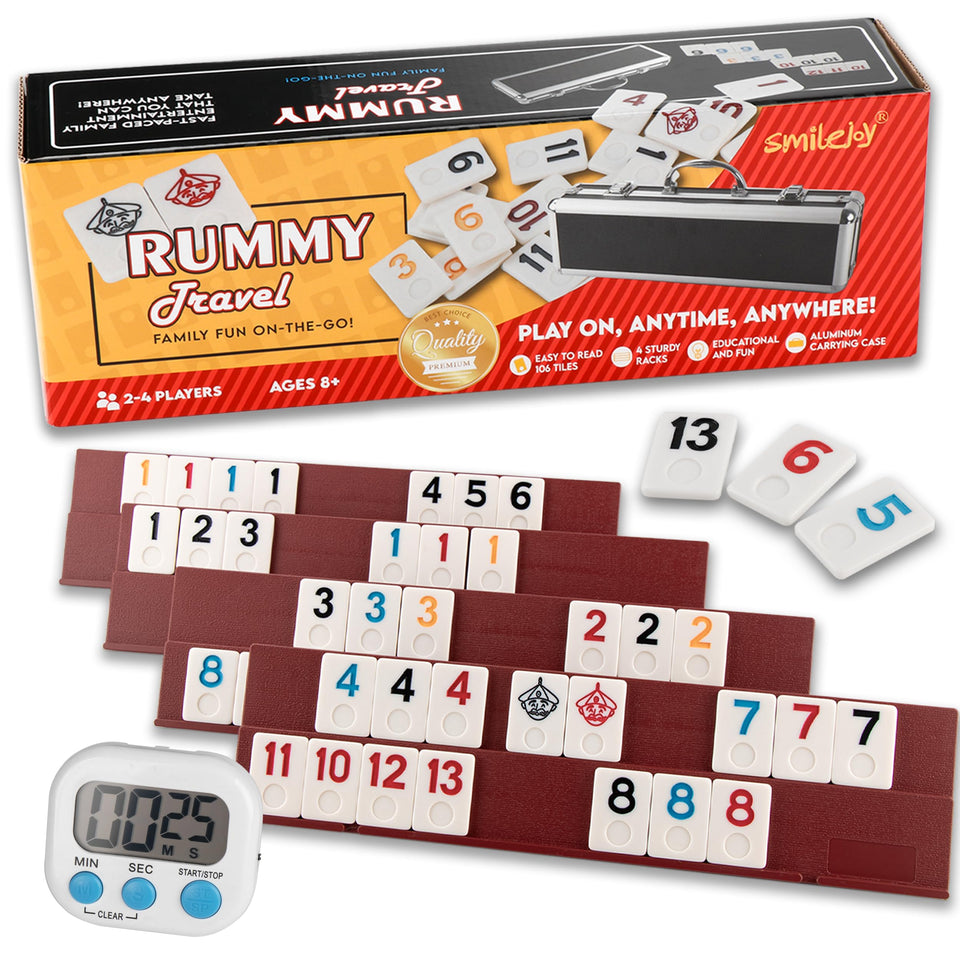 Smilejoy Rummy Cube tiles collection ready for family game night and learning numbers