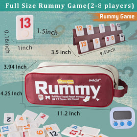 Smilejoy Rummy Cube tiles on table highlight easy-to-read colors for all ages.