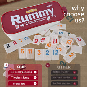 Smilejoy Rummy Cube built-in timer paces rounds for smooth play