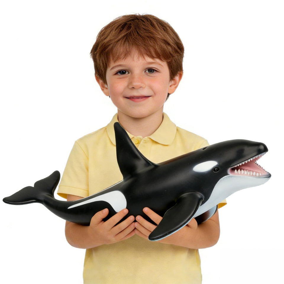 SmilerSmile 15-inch killer whale soft-filled toy for classroom and play