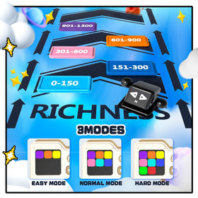 SMILESSKIDDO Super Slide mode selectors demonstrate easy to hard difficulty