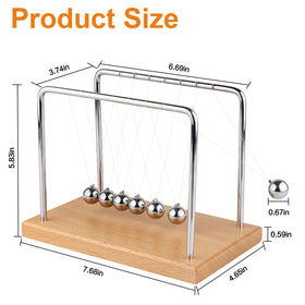 Smilesorg Newton's Cradle energy transfer illustrates momentum in a visually engaging science demo.
