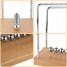 Smilesorg Newton's Cradle energy transfer demonstrates momentum in action.