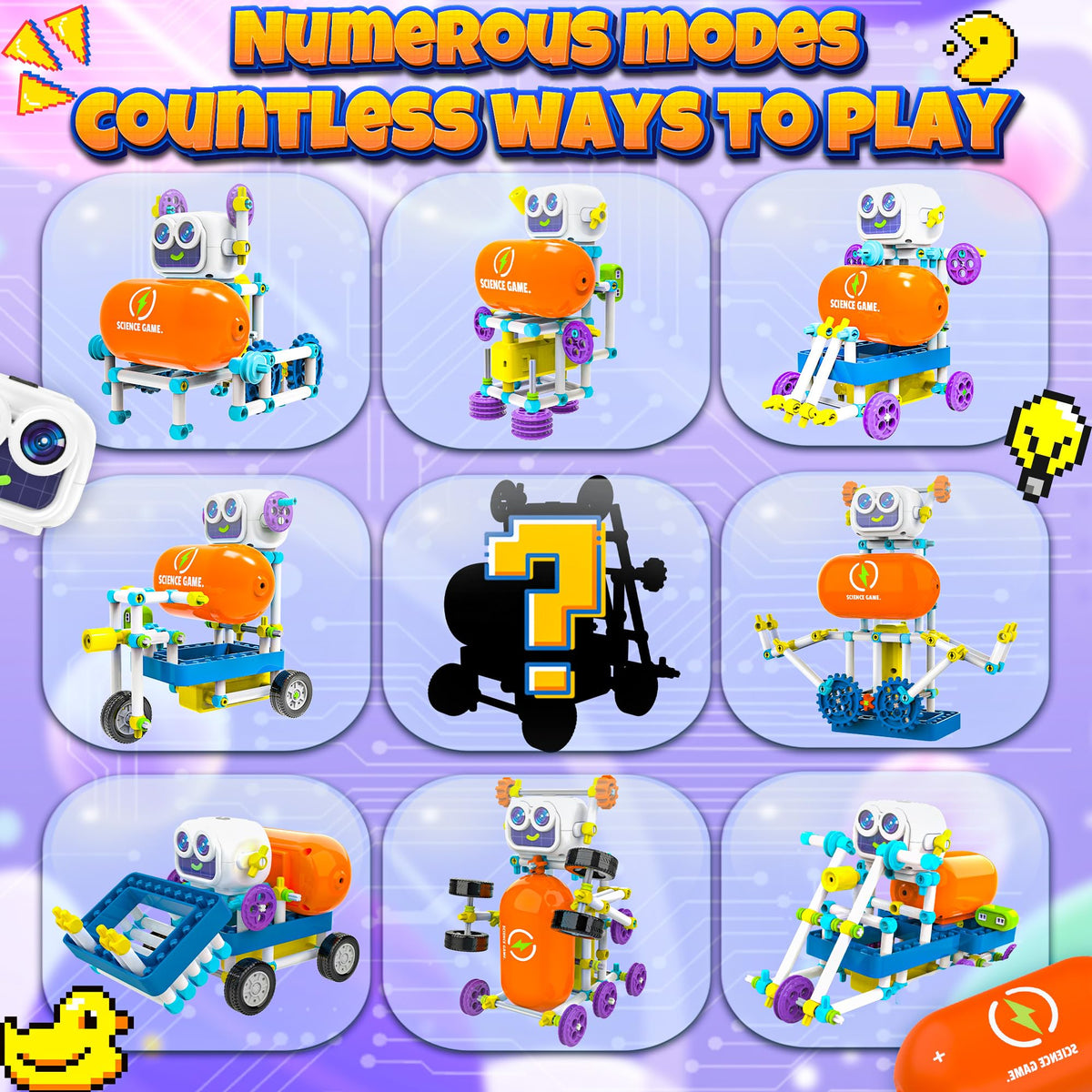 SMILESSKIDDO model builds with robots and cars support imaginative play and problem solving