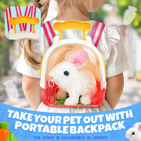SMILESSKIDDO bunny cage with accessories encourages caregiving play.