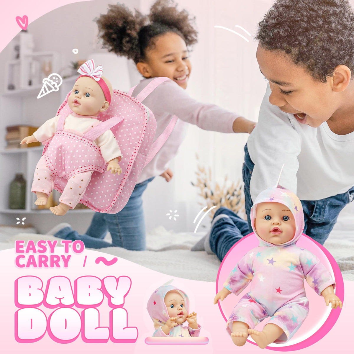 SMILESSKIDDO doll clothes set enables mix-and-match dress-up fun.