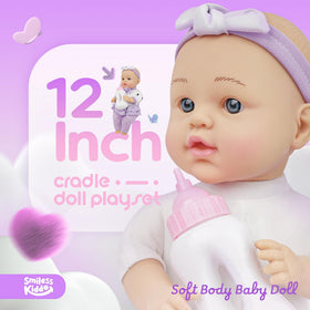 SMILESSKIDDO-doll-cradle supports portable pretend play and easy cleanup
