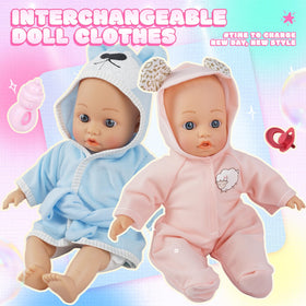 SMILESSKIDDO doll dining chair set for mealtime role-play and nurturing routines