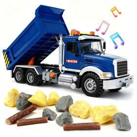 Smilesskiddo dump truck toy with air pump button for lift and dump action