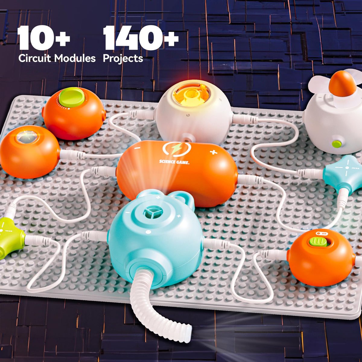 SMILESSKIDDO electronics parts kit for safe, interactive experiments