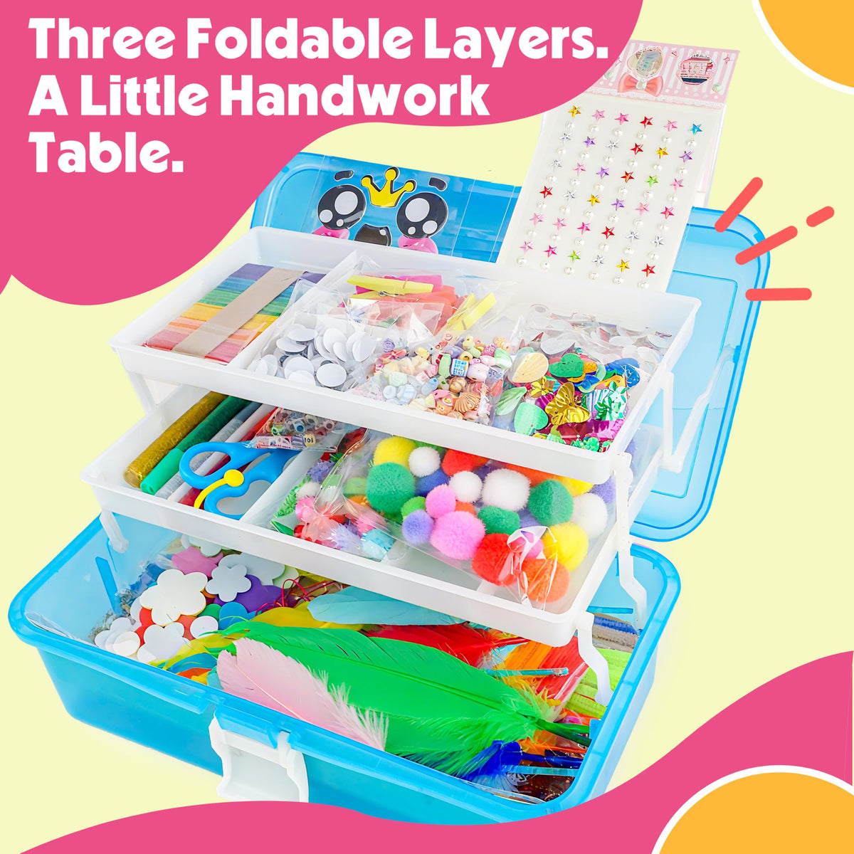 SmilessKiddo portable craft kit ideal for on-the-go crafting and gifts.