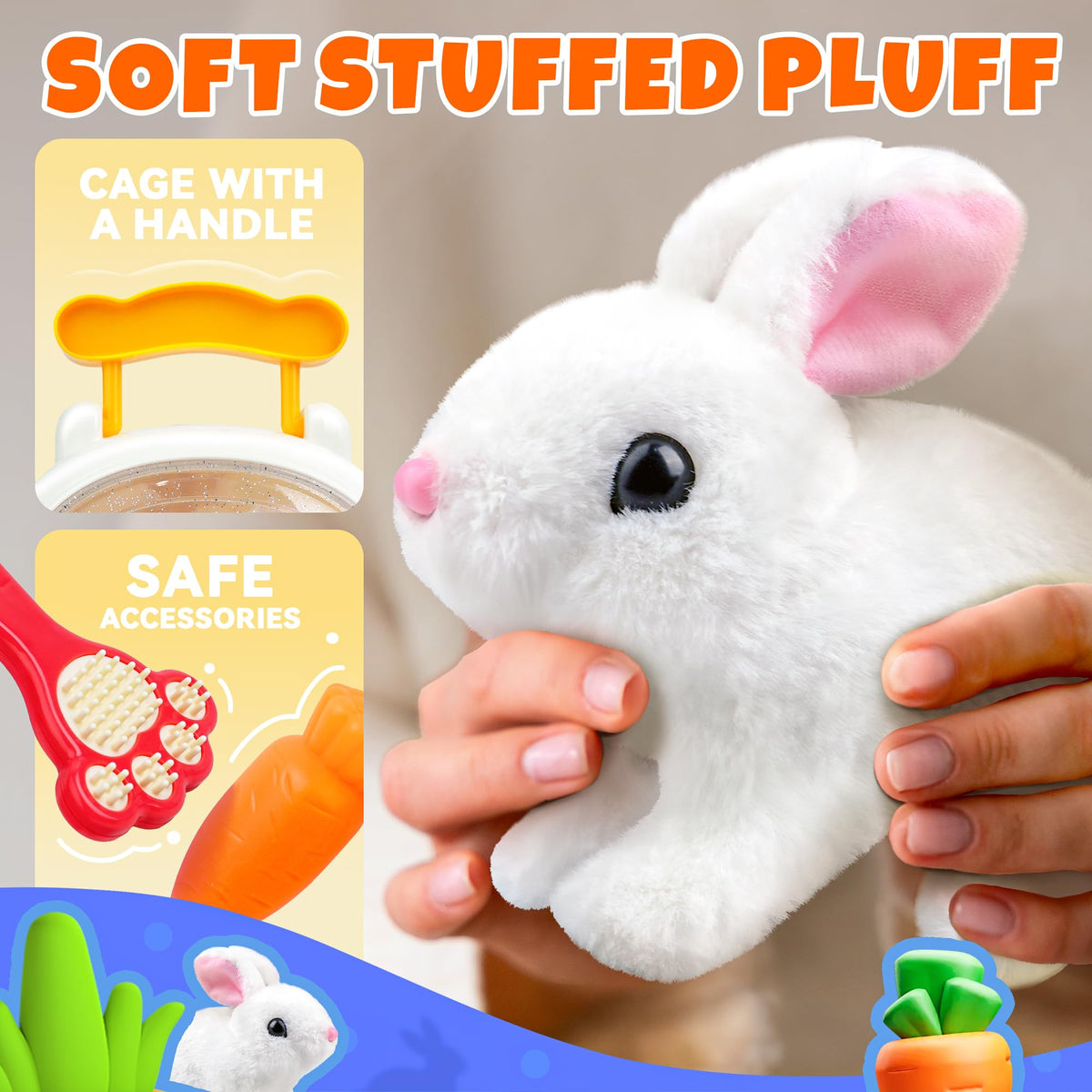 SMILESSKIDDO portable rabbit cage for easy travel and storage.