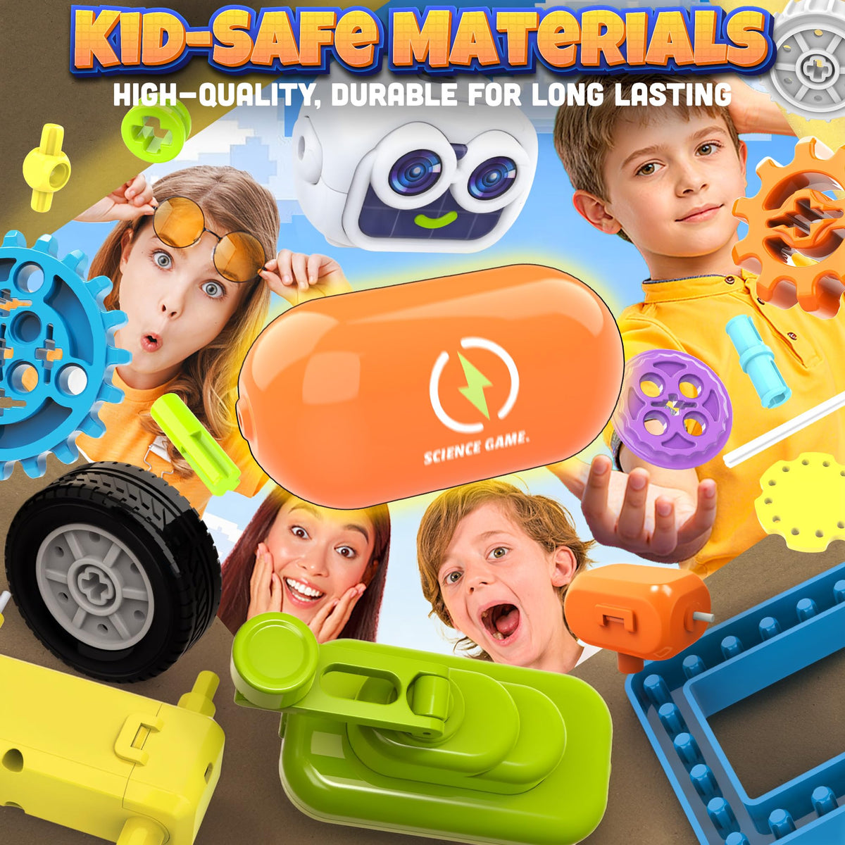 SMILESSKIDDO safe ABS parts ensure durable, safe building sessions